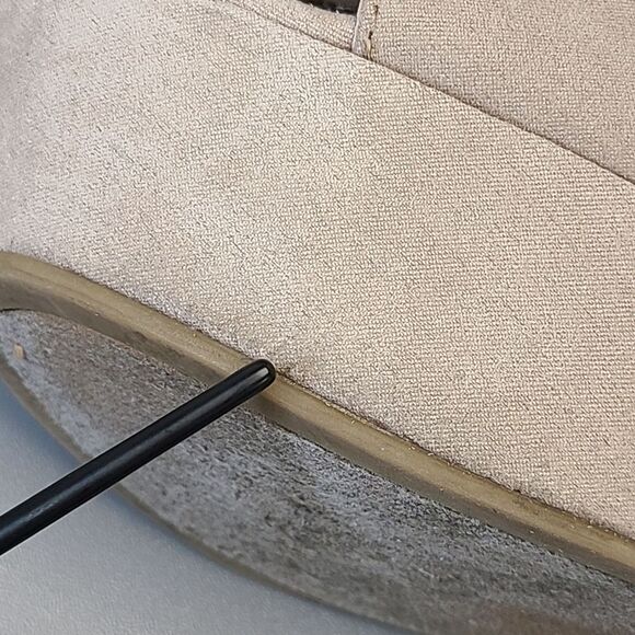 G by Guess Womens Beige Lace Up Cutout Platform Wedge Booties 9.5M - Picture 14 of 16